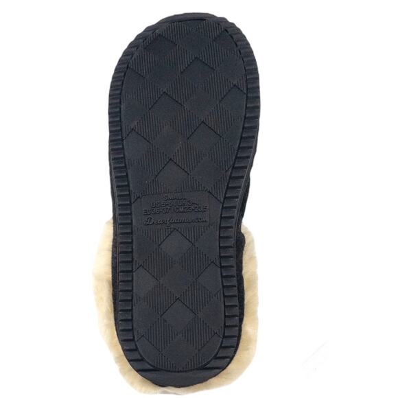 Dearfoams Indoor Outdoor Women's Memory Foam Slippers Quilted Faux Fur Slip On - Picture 8 of 8